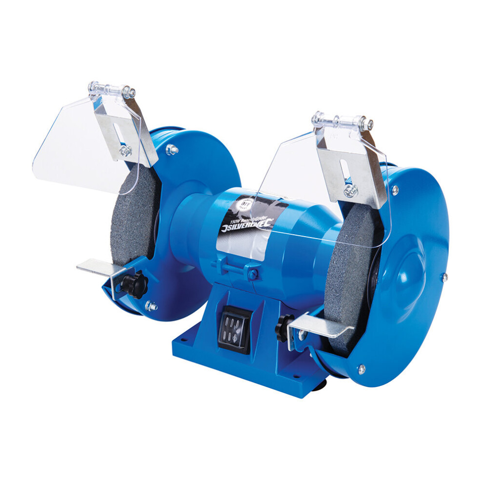 Silverline Heavy Duty Bench Grinder Wheels Builders Power Shaping DIY Tool 150W ( UK )