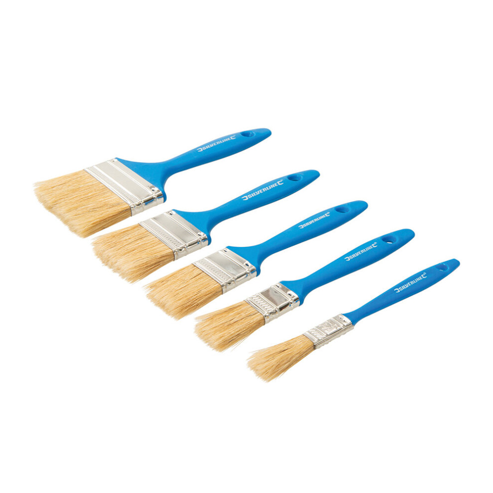 Silverline Disposable Paint Brush Set 5-Peice  ( 5-Peice ) ( UK )