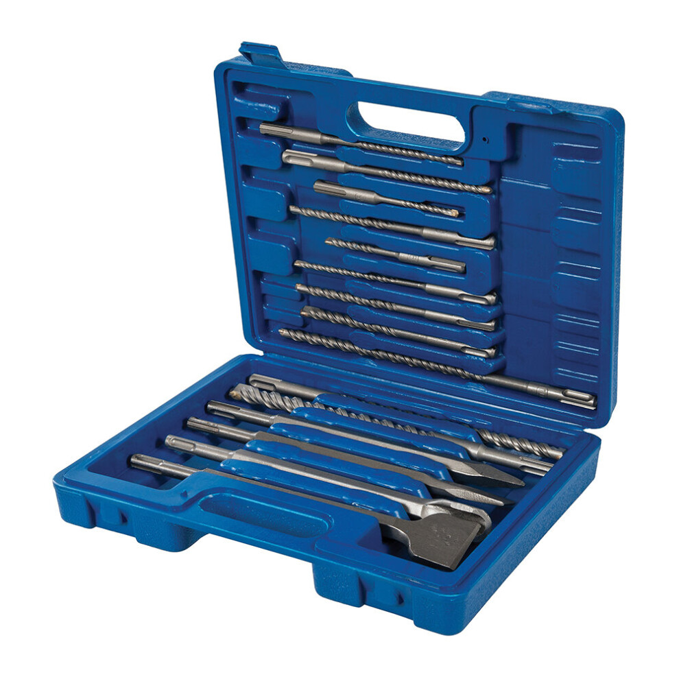 Silverline Drilling SDS Plus Masonry Drill & Steel Hand DIY Tool Pack Of 15 ( UK )