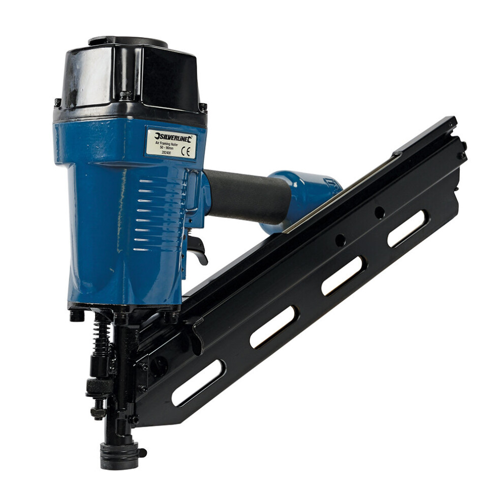 Silverline Air Framing Nailer 90mm  ( 10 - 12 Gauge ) ( UK )