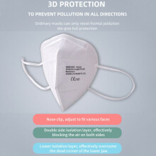 10x Reusable Face Mask FFP2 KN95 N95 Anti Bacterial Pollen Droplet CE