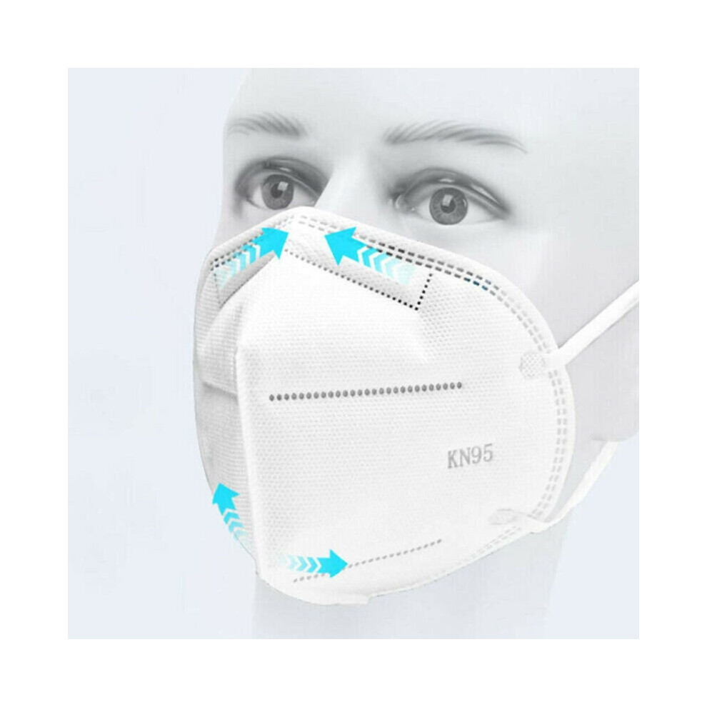 Pack of 5 KN95 Face Mask Medical Surgical Flu Hospictal Protection