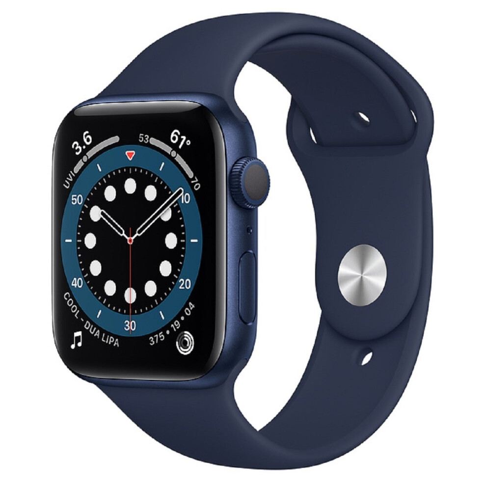 Apple Watch Series 6 GPS 44mm Blue Aluminium Case with Deep Navy Sport Band