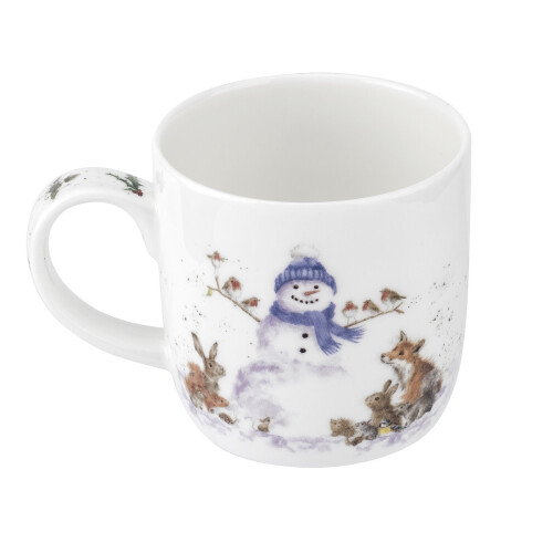 Wrendale Wrendale Designs Gathered All Around Snowman Mug 1