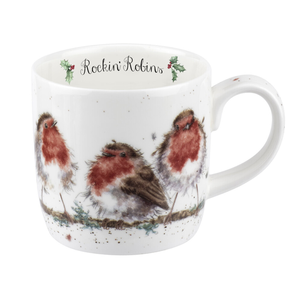 Wrendale Designs Rockin' Robins Mug