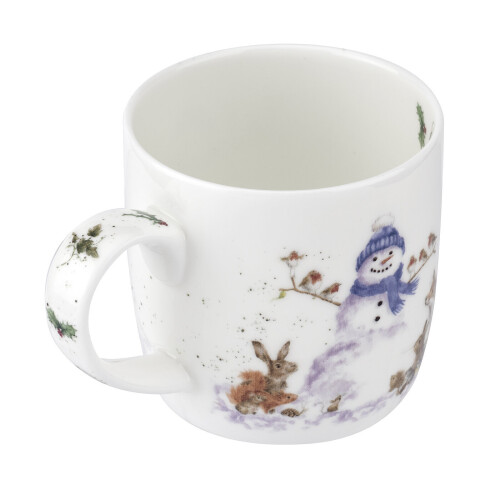 Wrendale Wrendale Designs Gathered All Around Snowman Mug 2