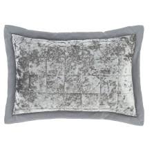 Catherine Lansfield Crushed Velvet Pillowshams Pair Silver