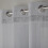 Alan Symonds Glitter Eyelet Ready Made Silver 54" Single Curtain Panel 2
