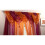 Alan Symonds Plain Voile Curtain Swag Panel Orange Tasseled 1