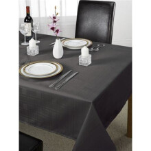 Emma Barclay Chequers Tablecloth, Black, 52 x 70 Inch