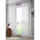 White Eyelet Ring Top Voile Curtain Panel 108" Drop 1