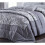 Catherine Lansfield Damask Jacquard Bedspread Silver, 240x260cm 1
