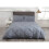 Double Pintuck Trim Balmoral Silver Grey Duvet Cover Set 1