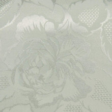 Table Cloth Damask Rose 63" Rd. White