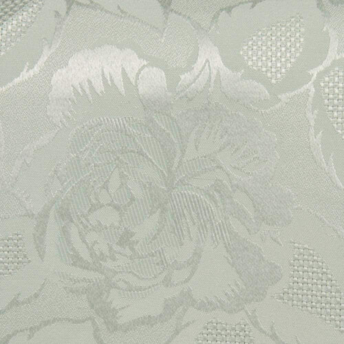 Table Cloth Damask Rose 63" Rd. White