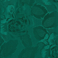 Table Cloth Damask Rose 63" Rd. Forest Green