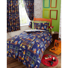 Building Site Junior Toddler Duvet Cover Set Childrens Boys Bedding