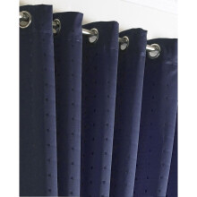 Madison Lined Eyelet Ring Top Curtains Navy 66x90"