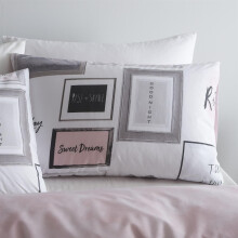 Catherine Lansfield Sleep Dreams Easy Care Double Duvet Set Blush