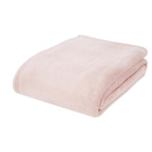 Catherine Lansfield Extra Large Raschel Velvet Throw Blush 200x240cm