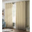 100% Blackout Eyelet Ring Top Curtains Cream 41 x 72" 1