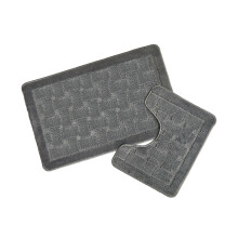 Orkney Silver Bath Mat and Pedestal Set