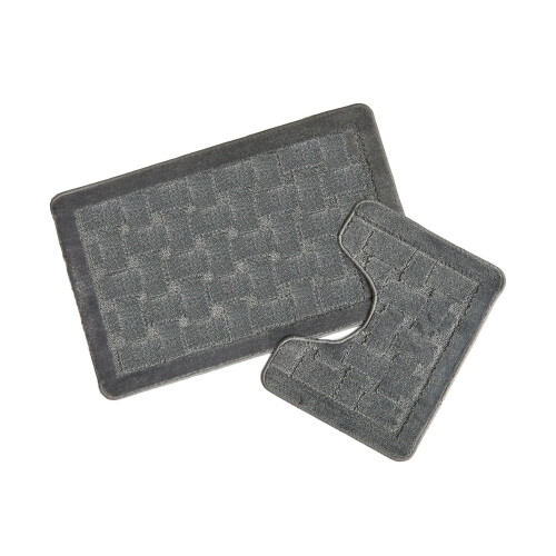 Orkney Silver Bath Mat and Pedestal Set