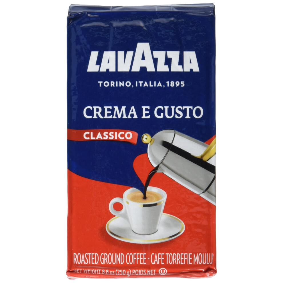 Lavazza 2 Pack Crema E Gusto Ground Coffee 8.8oz/250g Each