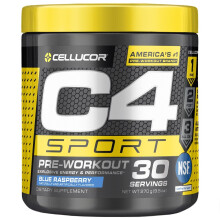 Cellucor, C4 Sport, Pré-Entraînement, Framboise Bleue, 7,5 oz (213 g)