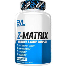 EVLution Nutrition, Z-Matrix, Complexe Récupération & Sommeil, 240 Capsules