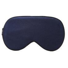 (Navy) Mulberry Silk Sleep Eye Mask Blackout Sleeping Blindfold