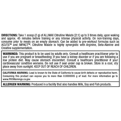 ALLMAX, Citrulline Malate 2:1, 10,58 oz (300 g) 2