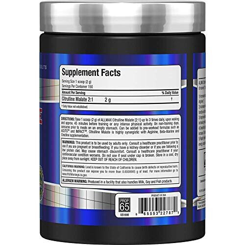 ALLMAX, Citrulline Malate 2:1, 10,58 oz (300 g) 1
