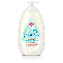 Johnson's CottonTouch Newborn Baby Face and Body Lotion, Hypoallergenic and Paraben-Free Moisturization for Baby's Sensitive Skin, Made with Real Cott