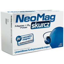 NEOMAG SKURCZ 50 TAB MAGNESIUM POTASSIUM VITAMINUM B6 CRAMP