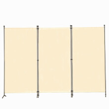 (Beige, 3 Panels) Angel Living Room Divider Privacy Screens