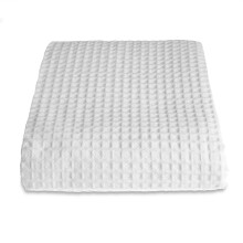 (White, Double - 225 x 250cm) Allure Hotel Sedona Waffle Throw Blanket