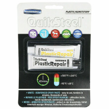 QUIKSTEEL REINFORCED WHITE EPOXY PASTE MECHANICS INSTANT REPAIR WELD FIX 17502