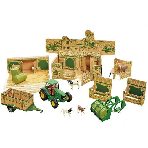 Britains Britains Farm in a Box, Σετ Παιχνιδιού Αγροκτήματος για Παιδιά, Πολύχρωμο, 3 Ετών και Άνω