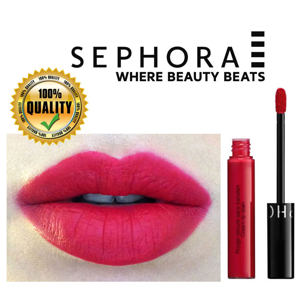 (03 Strawberry Kissed - matte bright pinky red) SEPHORA COLLECTION Cream Lip Stain