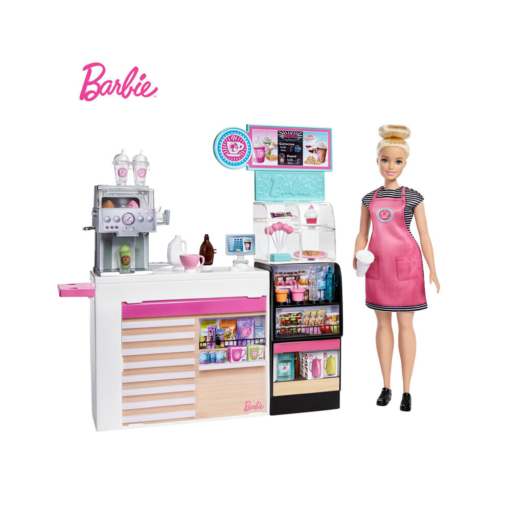 Barbie Coffee Shop Play Set with Barbie Doll - BRAND NEW