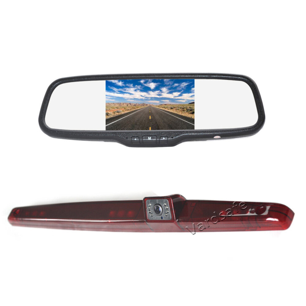 Vardsafe Clearance Backup Camera & 5 Inch Mirror Monitor Display For Rv Motorhome Bus Light 738631160908