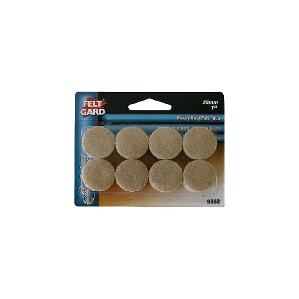 Felt Gard Round Pads 25Mm X 16 [9952]