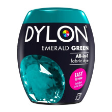 Dylon Machine Dye Pod 04 Emerald Green [2205090] - All-in-One Dye for Natural Fabrics, 40C, Permanent Color