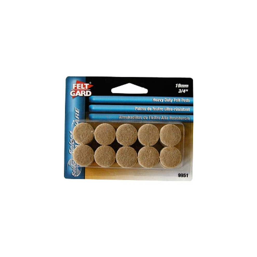 Felt Gard Round Pads 19Mm X 20 [9951]