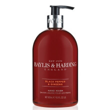 Luxury Hand Wash Pump Soap Black Pepper & Ginseng Baylis & Harding