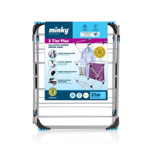 Minky Minky 3 Tier Plus Airer  [IH87490100V]