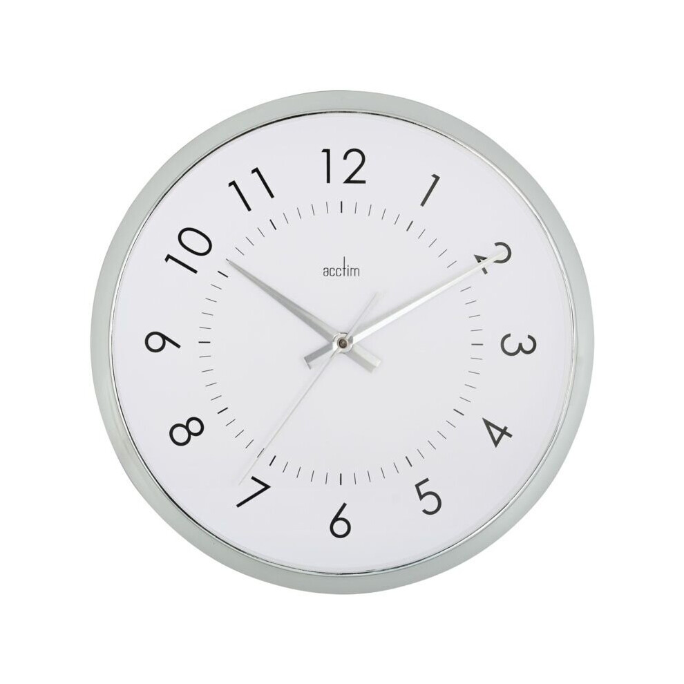 Acctim Yoko Wall Clock White Chrome [21492]