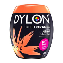 Dylon Machine Dye Pod 55 Fresh Orange (2205159) - Easy 40C All-In-One Fabric Dye for Natural Fibres