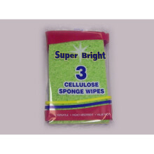 Superbright Cellulose Sponge Wipes Pack 3 - SU101J-1